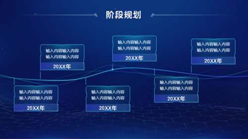 蓝色简约互联网科技项目策划PPT模板