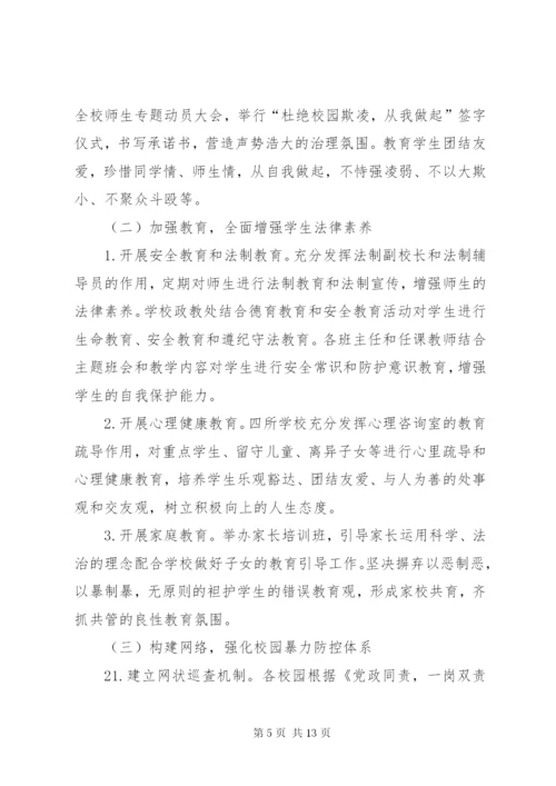 开展校园欺凌专项整治活动方案.docx