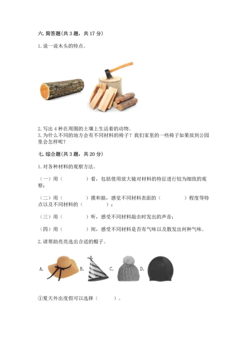 教科版科学二年级上册《期末测试卷》含完整答案（历年真题）.docx