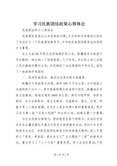 学习民族团结政策心得体会 (2).docx