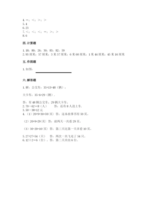 小学数学二年级上册期中测试卷精品【基础题】.docx