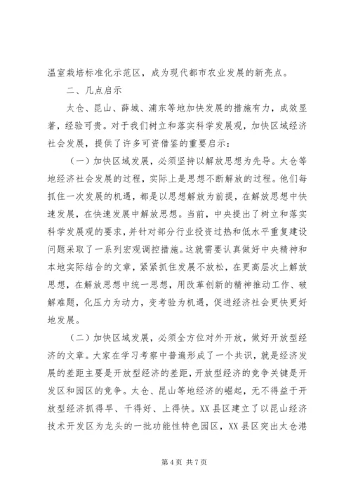 关于赴太仓、昆山、薛城、浦东学习考察情况的_1.docx