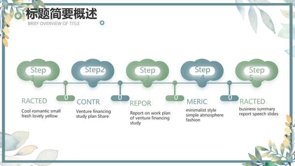 手绘水彩风个人述职报告动态PPT模板