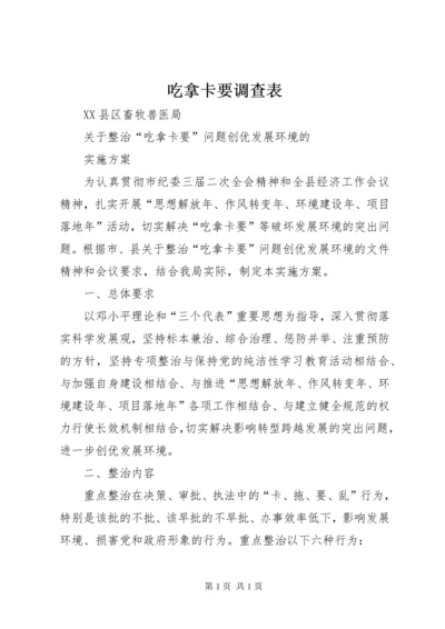 吃拿卡要调查表 (5).docx