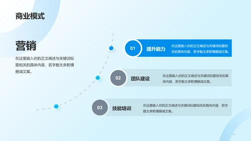 蓝色渐变航空公司商业计划书PPT