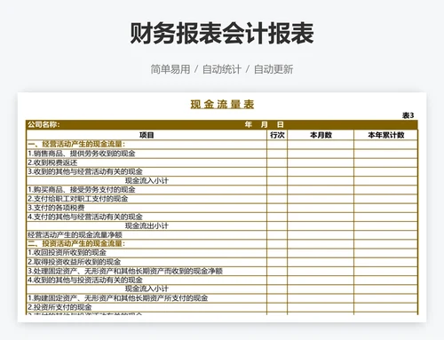 财务报表会计报表