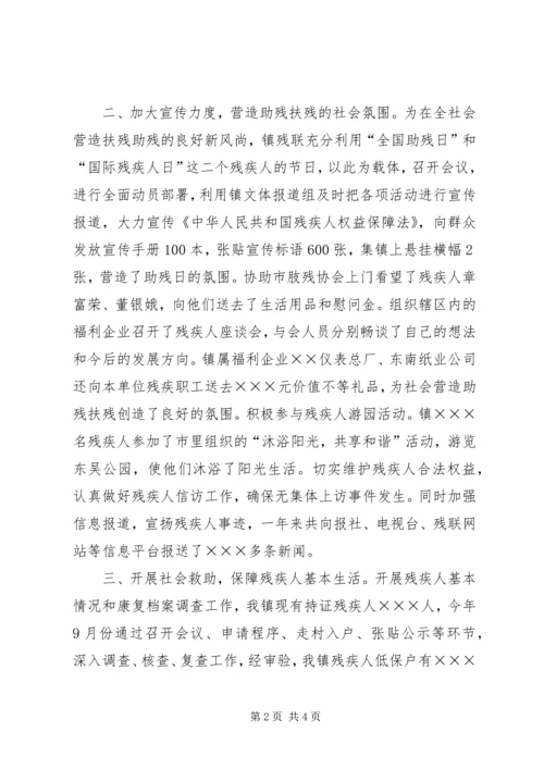 乡镇残联年度工作总结.docx