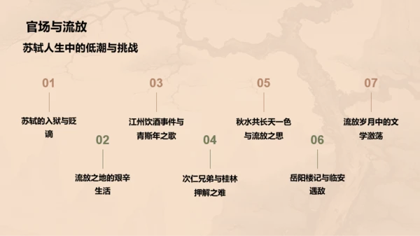 黄色中式国风苏轼人物介绍培训课件PPT