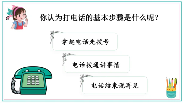 统编版语文一年级下册识字：口语交际打电话   课件