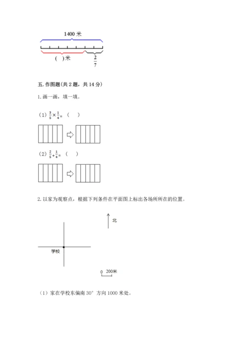 人教版六年级上册数学期中测试卷【研优卷】.docx