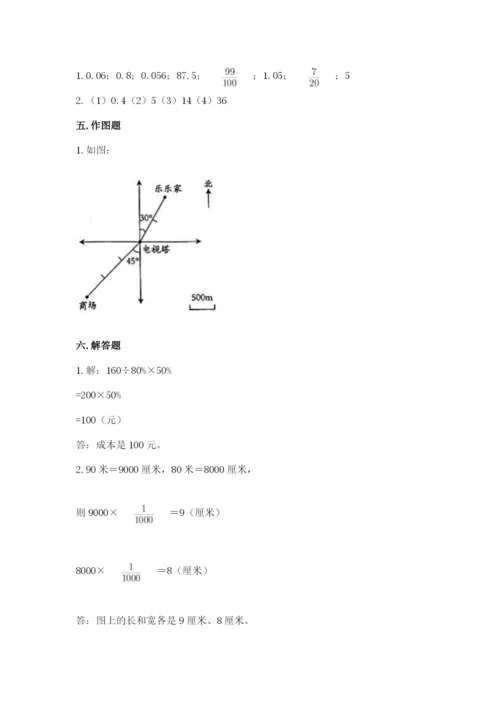 小升初六年级期末试卷精品（a卷）.docx