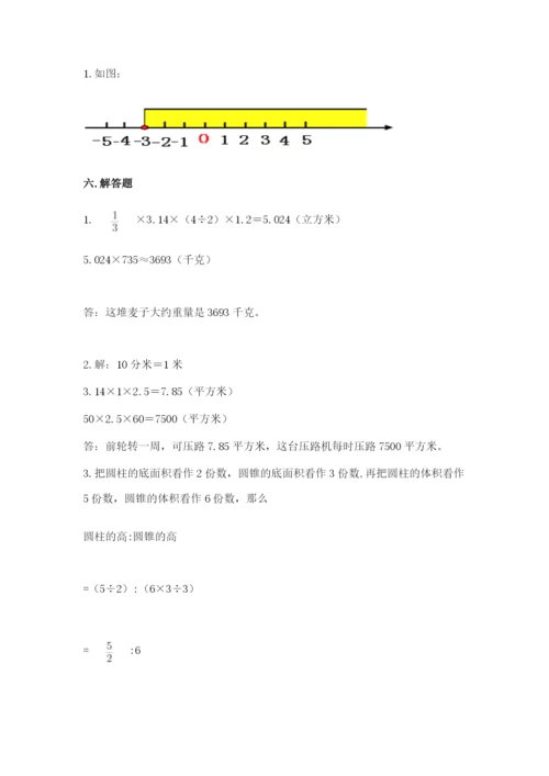北师大版小学六年级下册数学期末综合素养测试卷【典型题】.docx