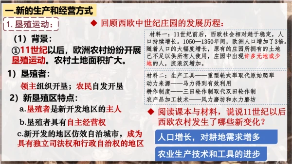 第13课  西欧经济和社会的发展  课件