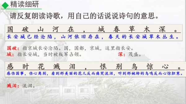 26 诗词五首《春望》课件