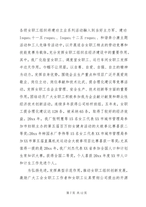 女职工工作情况调研报告.docx