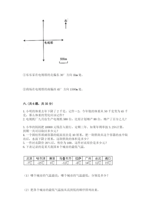 苏教版数学六年级下册试题期末模拟检测卷附完整答案（名校卷）.docx