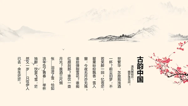 精美水墨中国风工作计划通用PPT动态模板