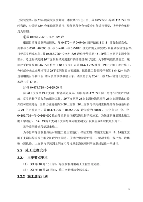 导流洞洞身砼衬砌施工技术措施.docx