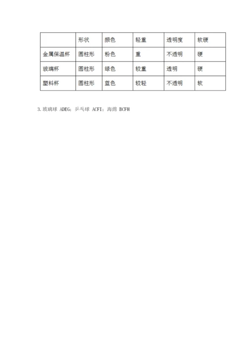 教科版一年级下册科学期末测试卷精品（全优）.docx