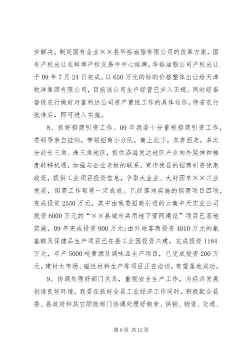 经济委员会工作总结和工作计划.docx