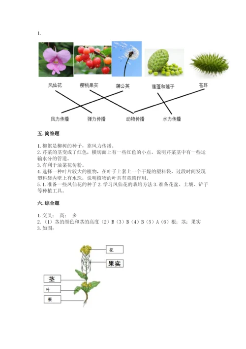 科学四年级下册第一单元《植物的生长变化》测试卷新版.docx