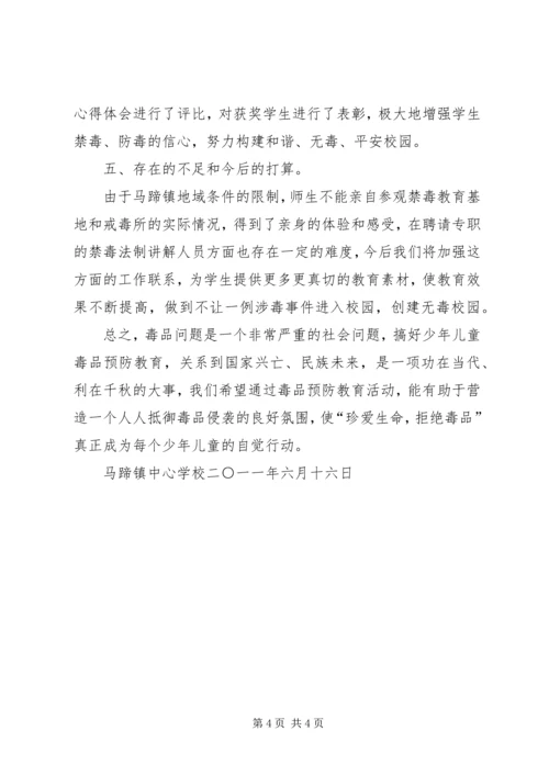 马蹄镇民新小学参观马蹄镇禁毒教育基地活动方案 (5).docx