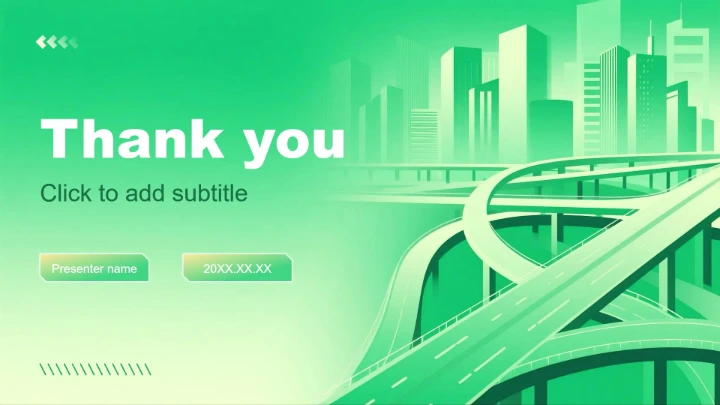 绿色商务风大学生就业发展报告PPT主题模板