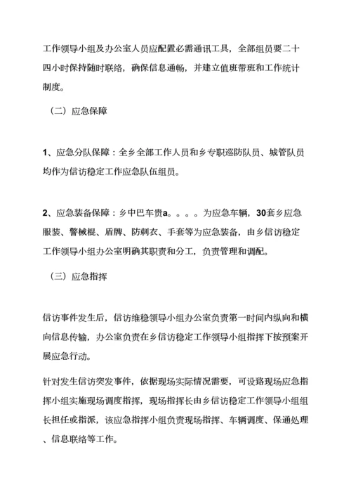 村信访维稳应急专项预案.docx