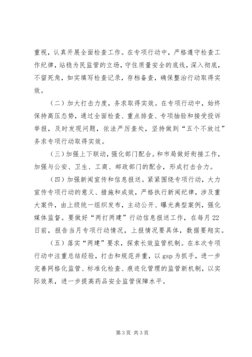 药品两打两建专项活动方案.docx