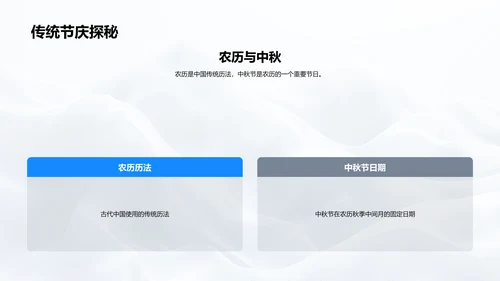 中秋节的文化解析PPT模板