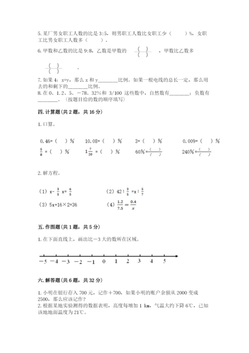 小升初数学期末测试卷及参考答案【夺分金卷】.docx