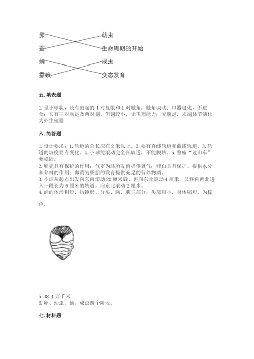 教科版小学科学三年级下册期末测试卷附参考答案（研优卷）.docx