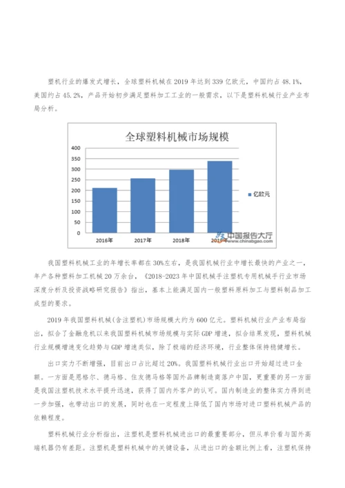 塑料机械行业产业布局-产业报告.docx
