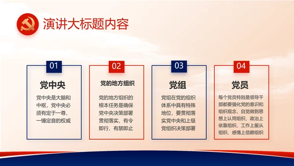 蓝色党建党支部述职报告动态PPT党课