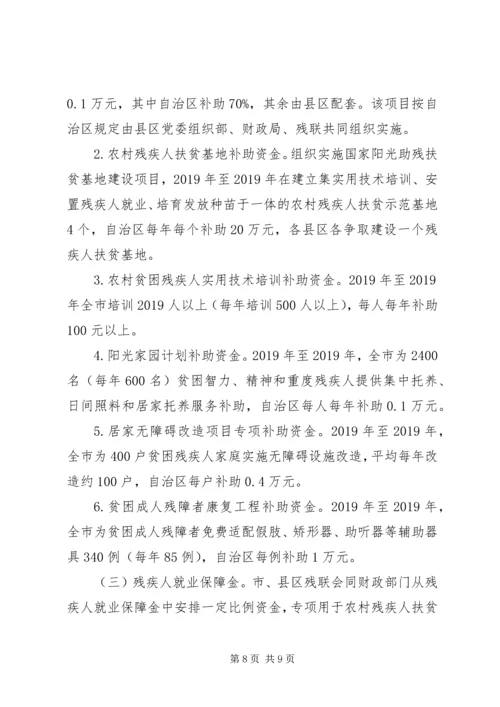 贫困残疾人扶贫攻坚实施方案.docx