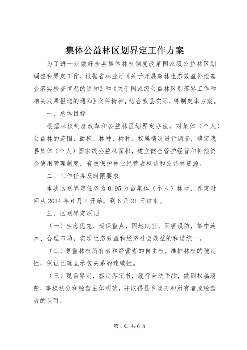 集体公益林区划界定工作方案.docx