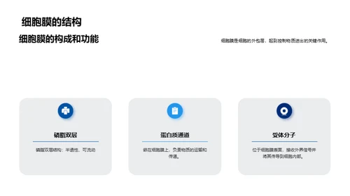 3D风生物医疗教学课件PPT模板