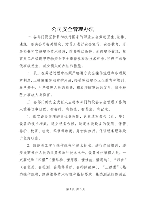 公司安全管理办法 (9).docx