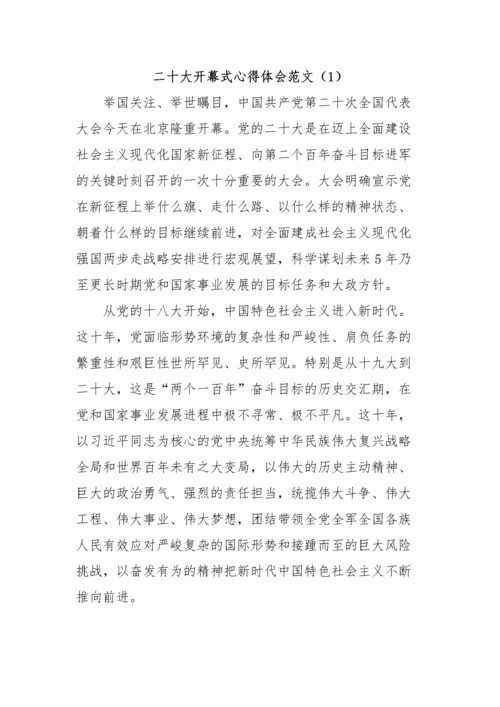 【心得体会】观看二十大大开幕式心得体会（12篇）.docx