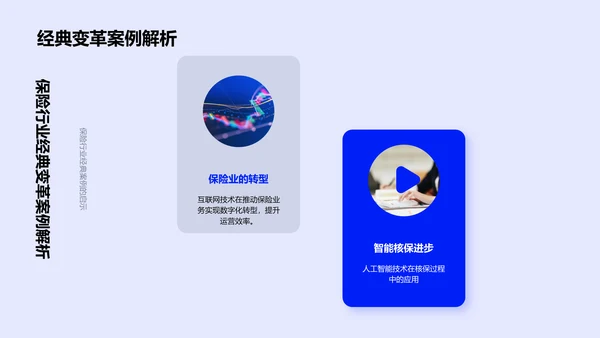 保险行业技术革新PPT模板