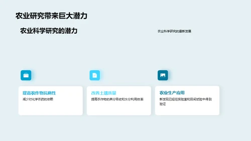农业科研：挑战与创新