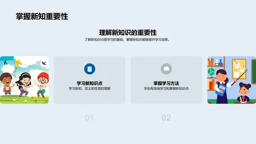 数学知识点预习讲解PPT模板