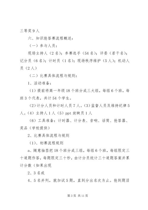 高中学科知识竞赛活动方案(精品).docx