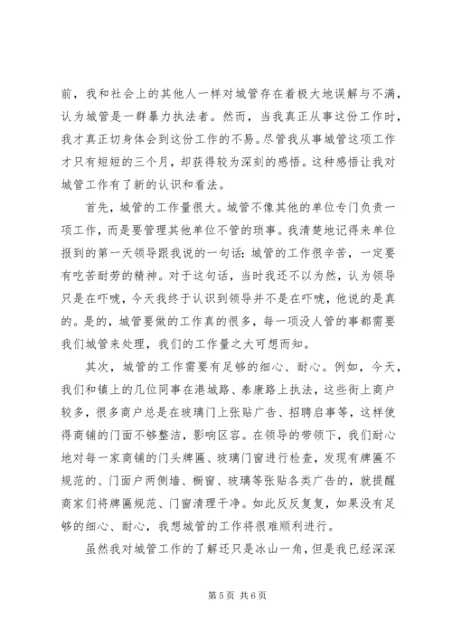 城管清政廉洁心得体会.docx