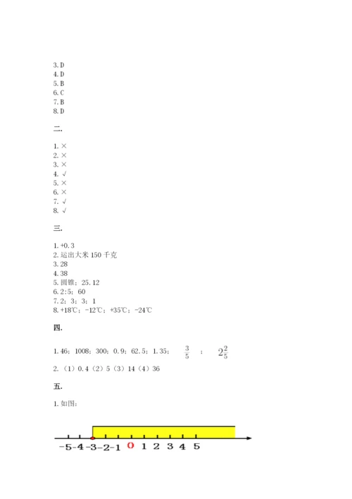 浙教版数学小升初模拟试卷含完整答案（名校卷）.docx