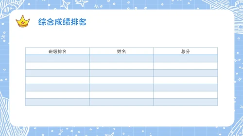蓝色手绘卡通风格家校齐心共促成长小学家长会期中家长会PPT