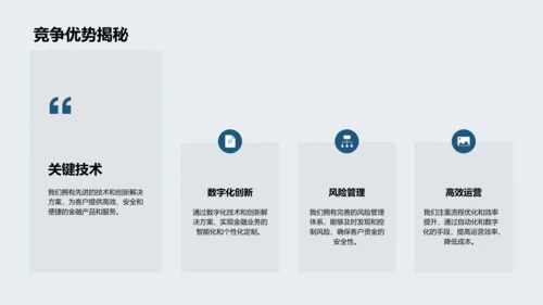 公司金融产品演讲会PPT模板