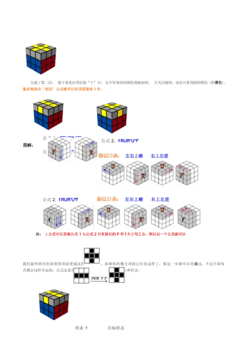 最新新手魔方公式图解.docx