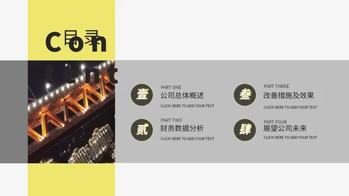 商务财务管理分析报告通用PPT模板