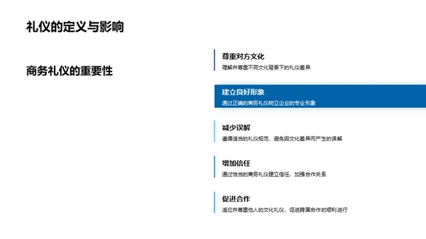 跨文化商礼应变策略